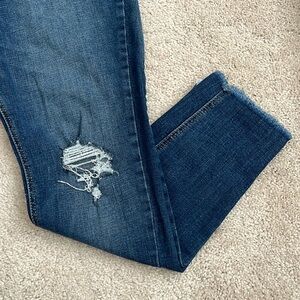 Old Navy rockstar high rise skinny blue jeans